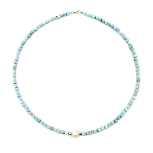 Collier en perles pour femmes avec perle