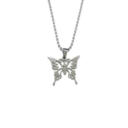 Collier féminin avec papillon C1018