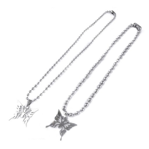 Collier féminin avec papillon C1018
