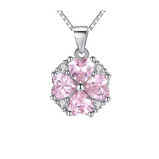 Collier femme avec fleur D673