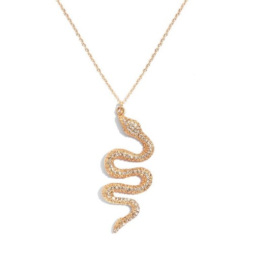 Collier femme avec pendentif serpent