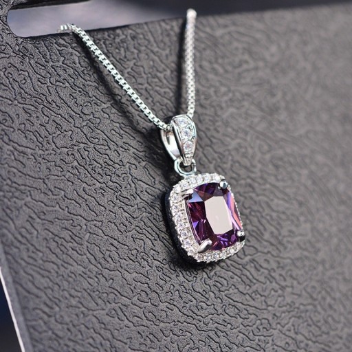Collier femme avec pierre D415