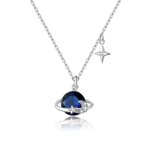Collier Femme avec Planète et Étoile