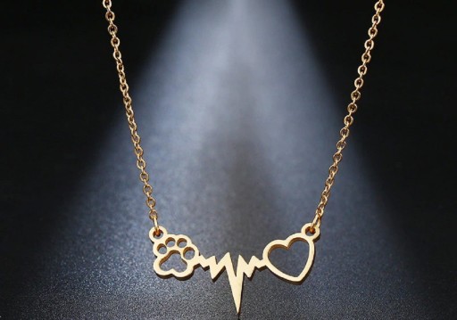 Collier Femme Cœur et Patte