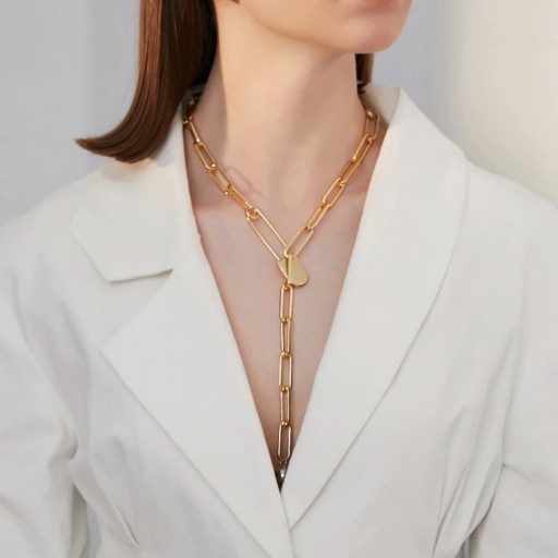 Collier long massif pour femmes