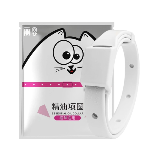 Collier pour chats contre les parasites Protection antiparasitaire pendant 8 mois Collier ajustable pour chats Collier contre les tiques et les puces 32 cm