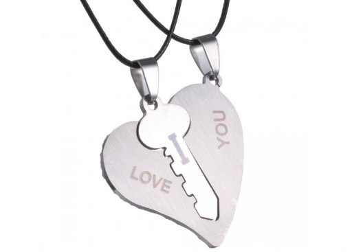 Collier pour couples avec pendentif