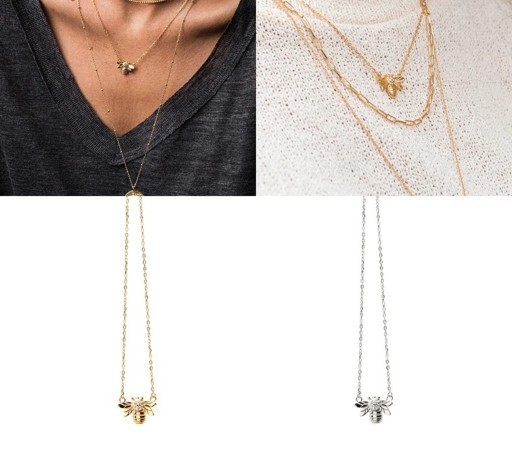 Collier pour femme avec bourdon