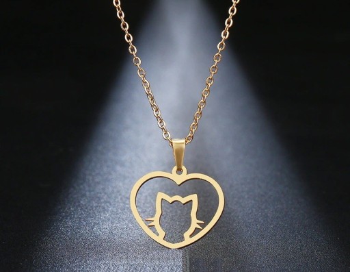 Collier pour femme avec chat D367