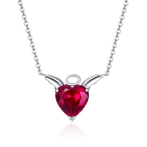 Collier pour femme avec cœur d'ange