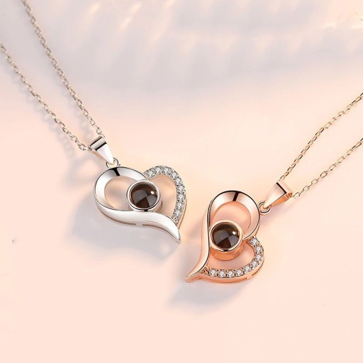 Collier pour femme avec cœur D224