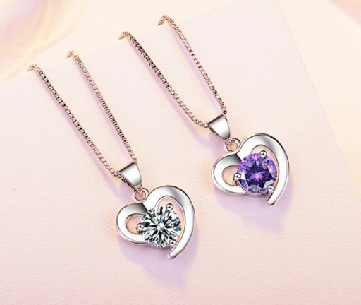 Collier pour femme avec cœur D515