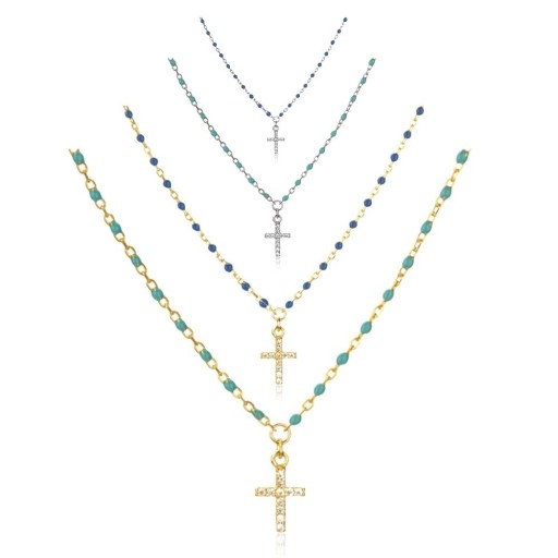 Collier pour femme avec croix G664