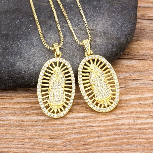Collier pour femme avec la Vierge Marie