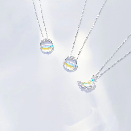 Collier pour femme avec lune D380