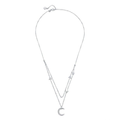 Collier pour femme avec lune et étoiles