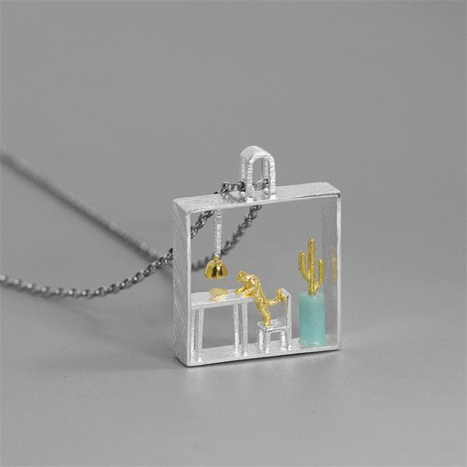 Collier pour femme avec pendentif G584