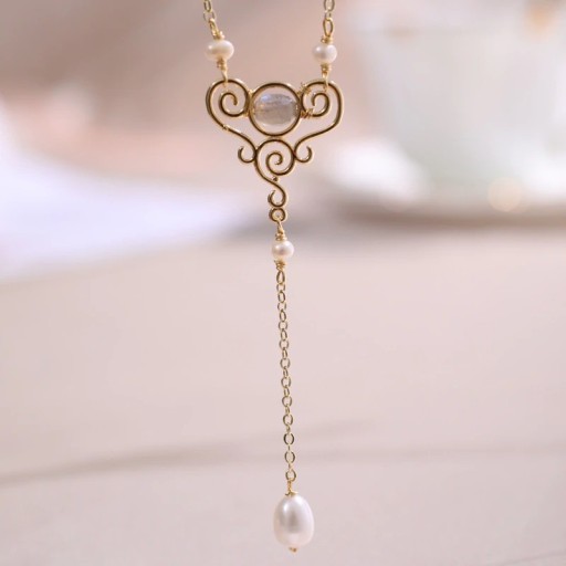 Collier pour femme avec perle D851