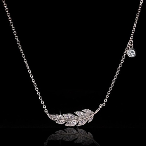 Collier pour femme avec plume G514