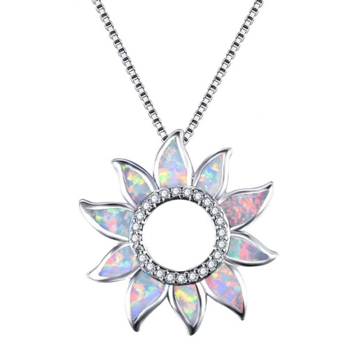 Collier pour femme avec tournesol