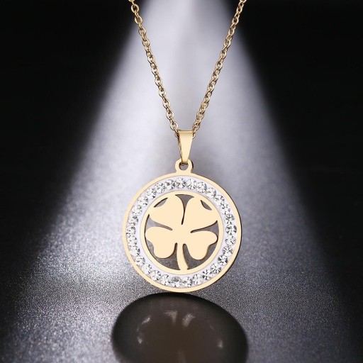 Collier pour femme avec un trèfle D229