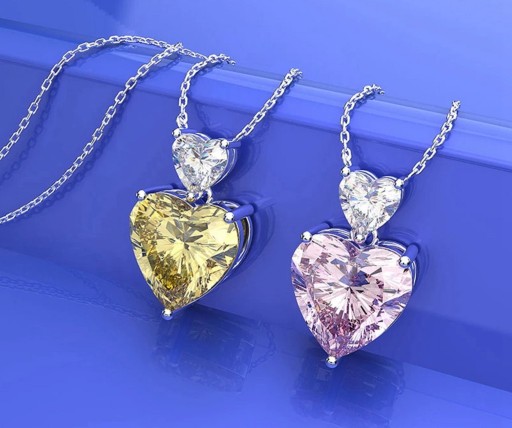 Collier pour femmes avec cœurs G554