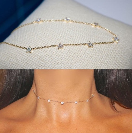 Collier pour femmes avec des étoiles M22