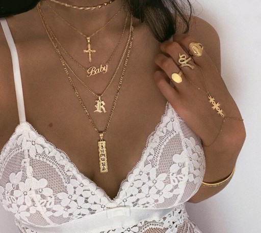 Collier pour femmes avec pendentifs G761