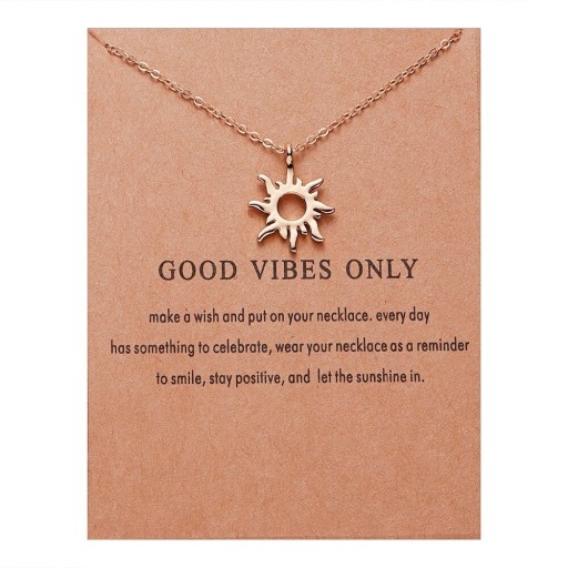 Collier pour femmes avec soleil D186