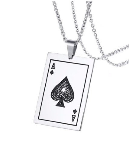 Collier pour homme avec carte