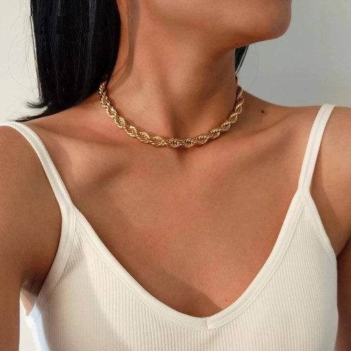 Collier torsadé pour femmes D234