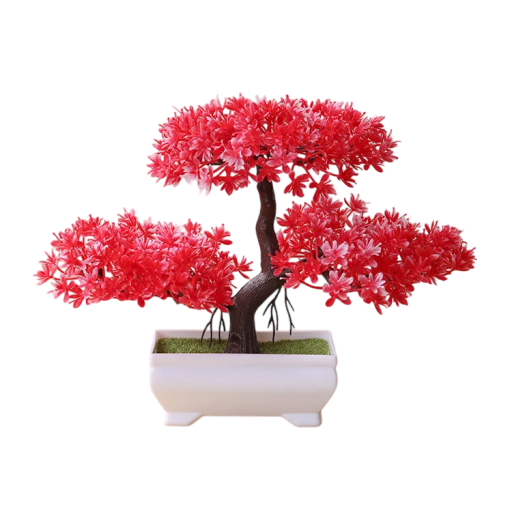 Colourful Artificial Potted Trees Decorative Fake Plant Simulation of Small Tree Table Decoration Home Hotel Decoration
