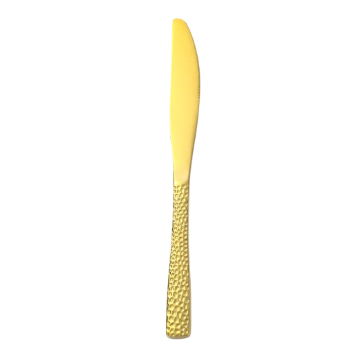Coltello da tavola in acciaio inox Set di posate da tavola retro di lusso con manico quadrato Coltello da cucina elegante per una tavola