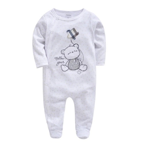 Combinaison en coton pour enfants avec impression de dessin animé Dupačky et pyjama pour nouveau-nés Vêtements pour bébés en coton respirant