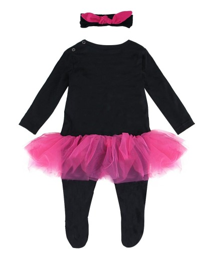 Combinaison pour bébé fille avec bandeau T2726