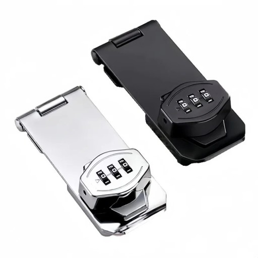 Combination Security Lock with 3-Digit Code 102 × 41 mm Mechanical Keyless for Cupboard Doors, Boxes and Storage Spaces