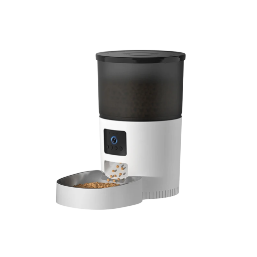 Comedero automático para gatos de 3 l con cámara, dispensador de comida inteligente con grabación de video, seguimiento de mascotas, control móvil y grabación de alimentos.
