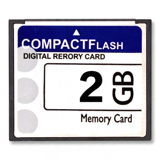 CompactFlash CF 2 GB Muistikortti 4,2 x 3,6 cm Valkoisininen Digitaaliseen valokuvauskameraan Valokuville ja tiedoille CF-korttipaikalla