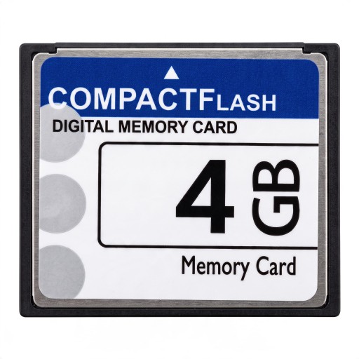 CompactFlash CF 4 GB Muistikortti 4,2 x 3,6 cm Valkoisen sininen Digitaaliseen valokuvaajaan Valokuville ja tiedoille CF-korttipaikalla varustettuihin