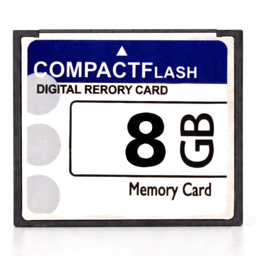 CompactFlash CF 8 GB Muistikortti 4,2 x 3,6 cm Valkoisen sininen Digitaaliseen valokuvaimeen Valokuville ja tiedoille CF-korttipaikalla varustettuihin