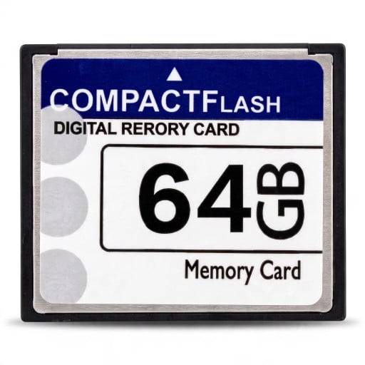 CompactFlash CF Geheugenkaart 64 GB 4,2 x 3,6 cm Witblauw Voor digitale camera Voor foto's en gegevens Voor apparaten met CF-slot