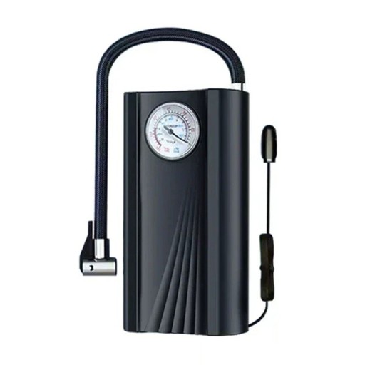 Compresor electric portabil 8,5x4,8x18 cm Pompă de aer pentru mașină, bicicletă, munte, biciclete, mingi, corp ABS, umflare digitală