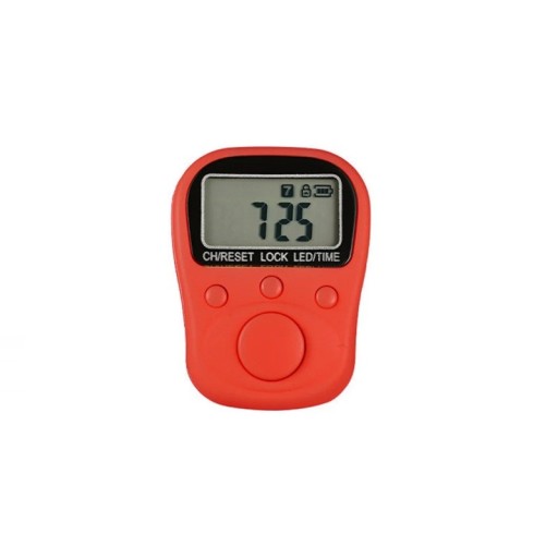 Compteur électronique à LED réglable à 3 chiffres rechargeable pour doigt avec horloge et rétroéclairage