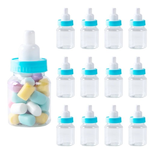 Conjunto 12 pcs frascos de plástico 7 × 3 cm para doces e pequenas coisas com tampa de rosca embalagem decorativa para presentes