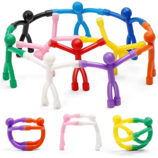 Conjunto de 10 pcs de figuras magnéticas dobráveis 7 x 6,5 cm plástico com íman figuras coloridas para brincar e decorar o frigorífico
