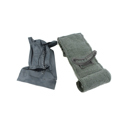 Conjunto de 10 unidades de bandagens traumatológicas médicas 10,5x162 cm Curativo de emergência estéril com almofada e anel de fixação Primeiros