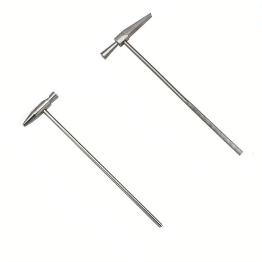 Conjunto de 2 mini martelos para joias e relógios com precisão de 16 cm e 15,7 cm em aço ferramenta portátil para reparos de joias