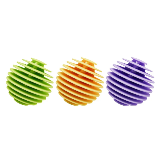 Conjunto de 3 bolas para secadora de 5,5 cm Bolas reutilizáveis em material TPR para amaciar a roupa Economia de tempo e energia na secagem