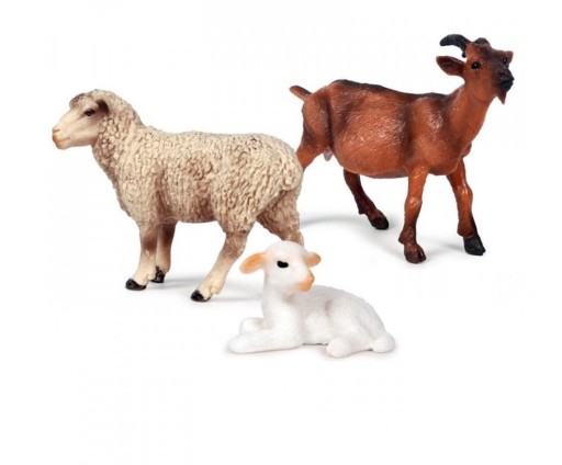 Conjunto de animales familia ovejas