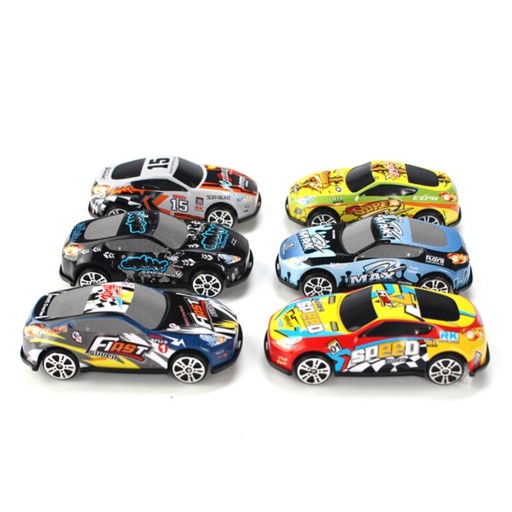 Conjunto de carros de corrida 6 unidades